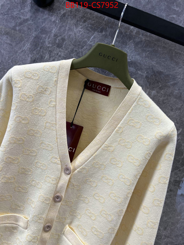 Clothing-Gucci buying replica ID: CS7952 $: 119USD