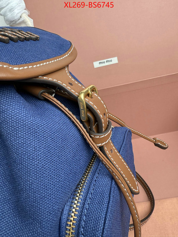 Miu Miu Bags(TOP)-Backpack- 2024 perfect replica designer ID: BS6745 $: 269USD,