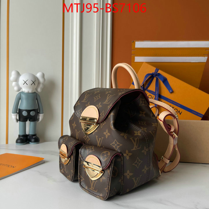 LV Bags(4A)-Backpack- customize the best replica ID: BS7106 $: 95USD,
