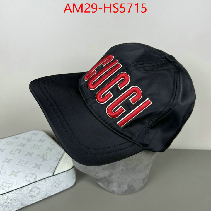 Cap(Hat)-Gucci designer fashion replica ID: HS5715 $: 29USD