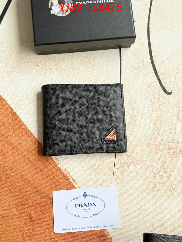 Prada Bags(4A)-Wallet found replica ID: TS8476 $: 39USD,