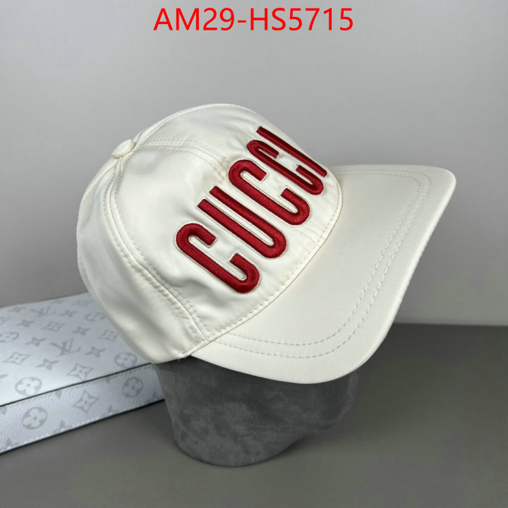 Cap(Hat)-Gucci designer fashion replica ID: HS5715 $: 29USD