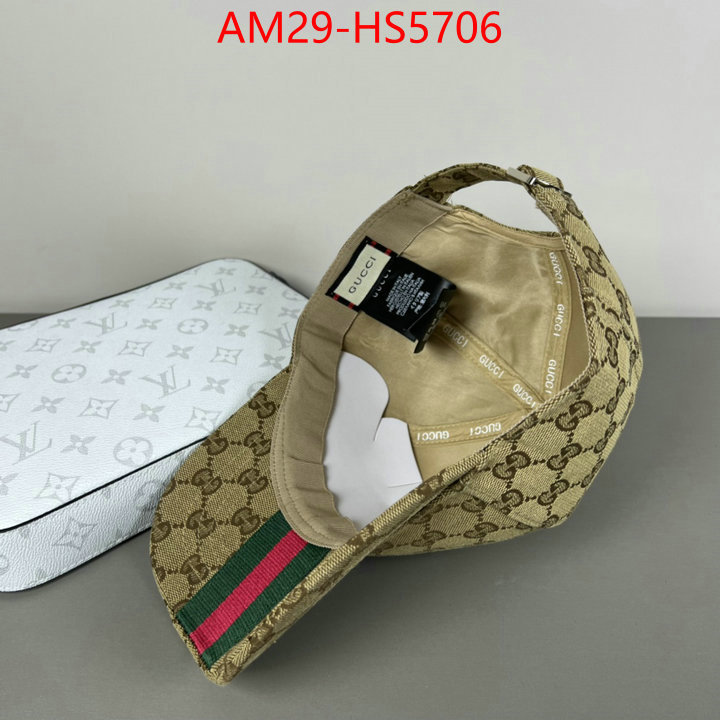 Cap(Hat)-Gucci wholesale sale ID: HS5706 $: 29USD
