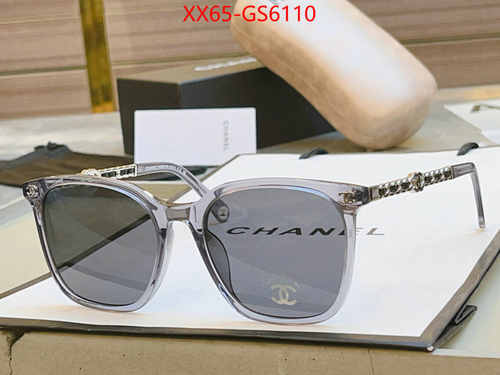 Glasses-Chanel designer fake ID: GS6110 $: 65USD