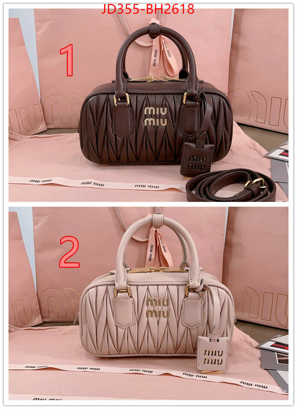 Miu Miu Bags(TOP)-Handbag- where could you find a great quality designer ID: BH2618 $: 355USD,
