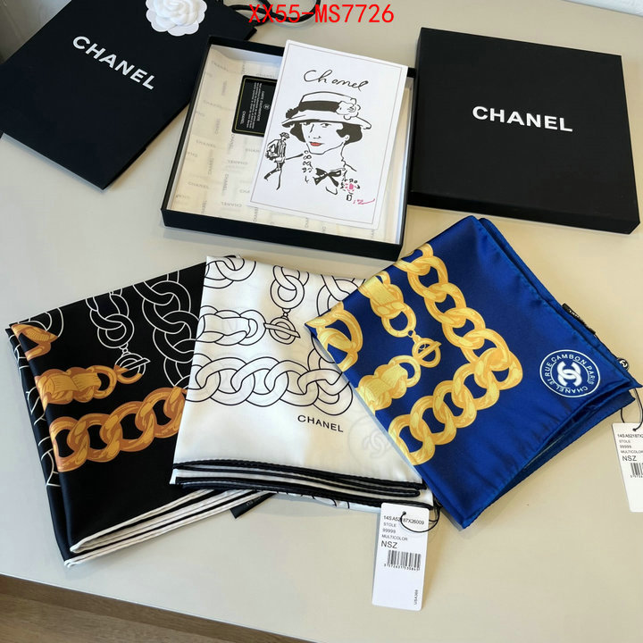 Scarf-Chanel what's the best to buy replica ID: MS7726 $: 55USD