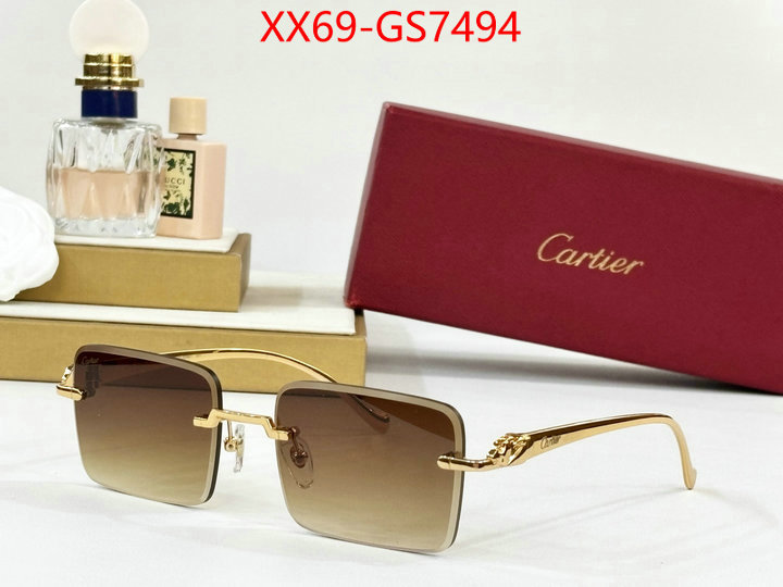 Glasses-Cartier what is a counter quality ID: GS7494 $: 69USD