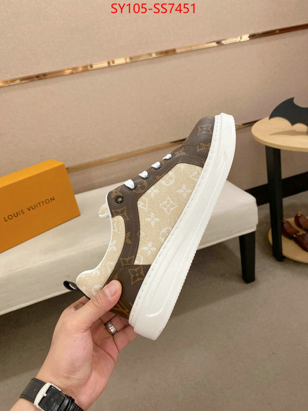 Men Shoes-LV aaaaa+ replica designer ID: SS7451 $: 105USD