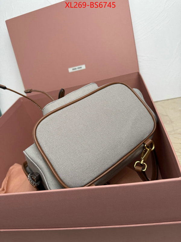 Miu Miu Bags(TOP)-Backpack- 2024 perfect replica designer ID: BS6745 $: 269USD,