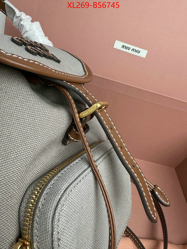 Miu Miu Bags(TOP)-Backpack- 2024 perfect replica designer ID: BS6745 $: 269USD,