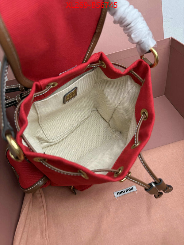 Miu Miu Bags(TOP)-Backpack- 2024 perfect replica designer ID: BS6745 $: 269USD,