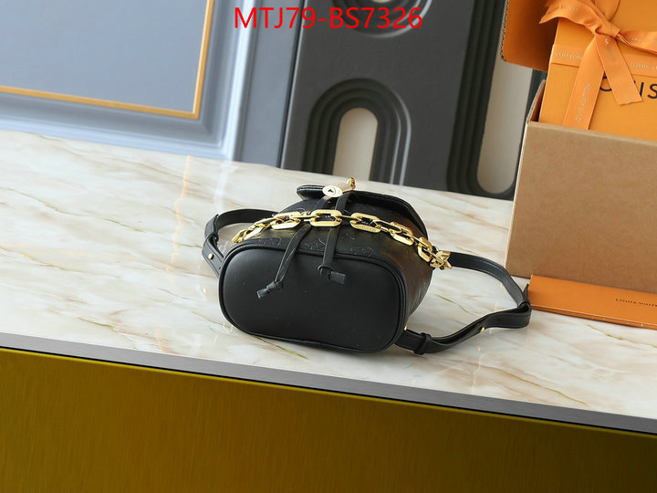 LV Bags(4A)-Backpack- cheap replica ID: BS7326 $: 79USD,