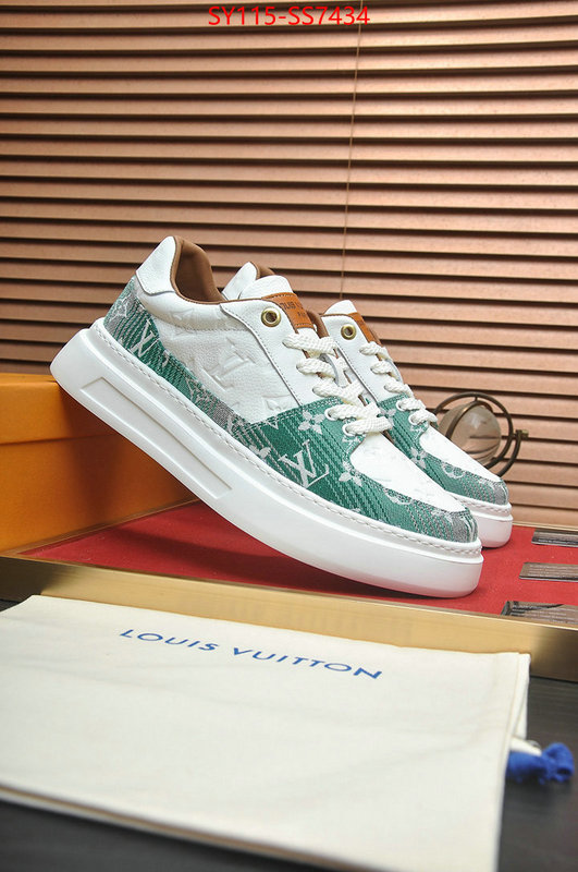 Men Shoes-LV 2024 aaaaa replica 1st copy ID: SS7434 $: 115USD