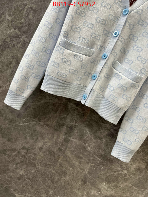 Clothing-Gucci buying replica ID: CS7952 $: 119USD