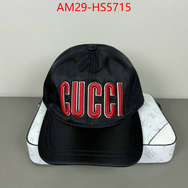 Cap(Hat)-Gucci designer fashion replica ID: HS5715 $: 29USD