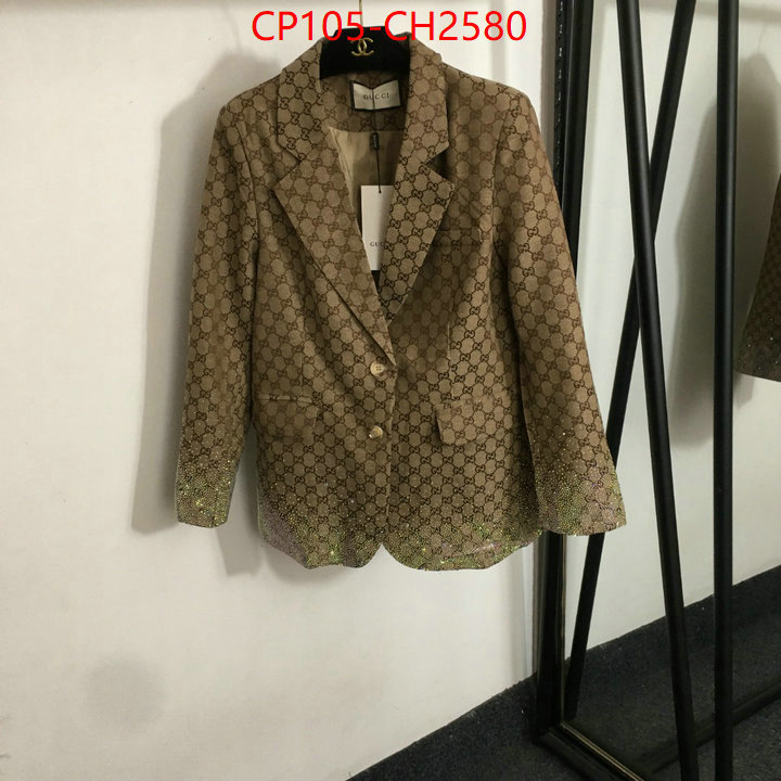 Clothing-Gucci luxury fake ID: CH2580 $: 105USD