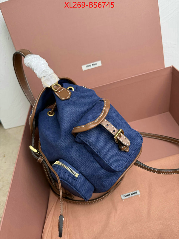 Miu Miu Bags(TOP)-Backpack- 2024 perfect replica designer ID: BS6745 $: 269USD,