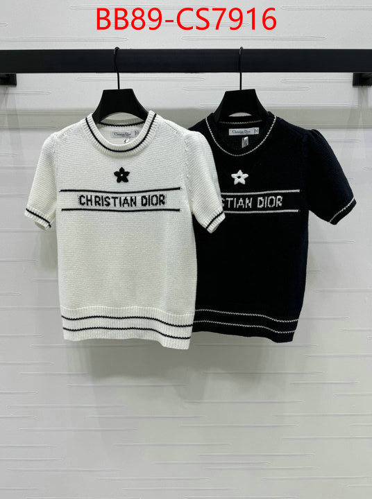 Clothing-Dior top designer replica ID: CS7916 $: 89USD