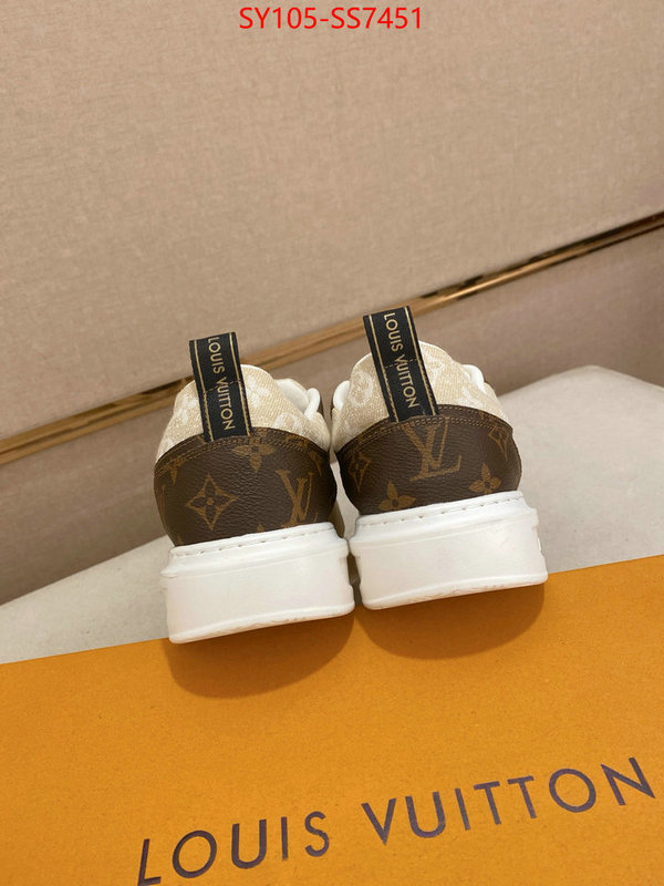 Men Shoes-LV aaaaa+ replica designer ID: SS7451 $: 105USD