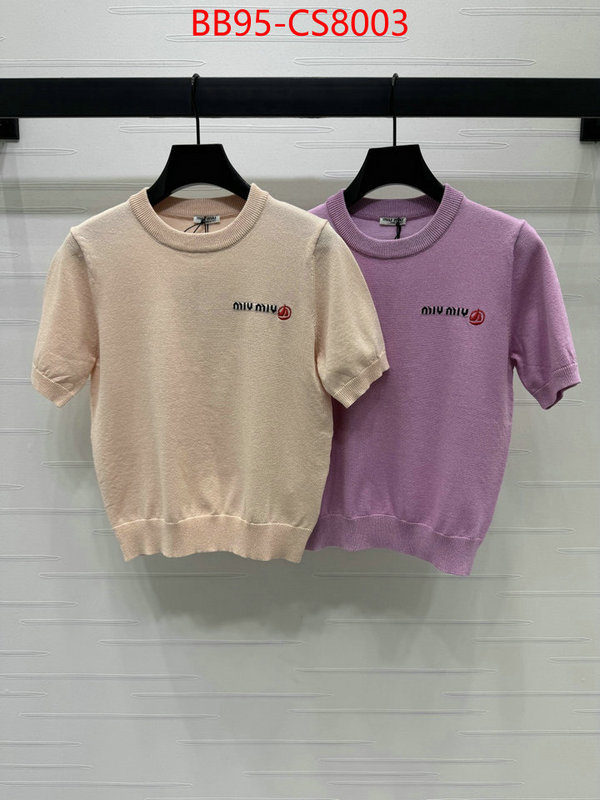 Clothing-MIU MIU exclusive cheap ID: CS8003 $: 95USD