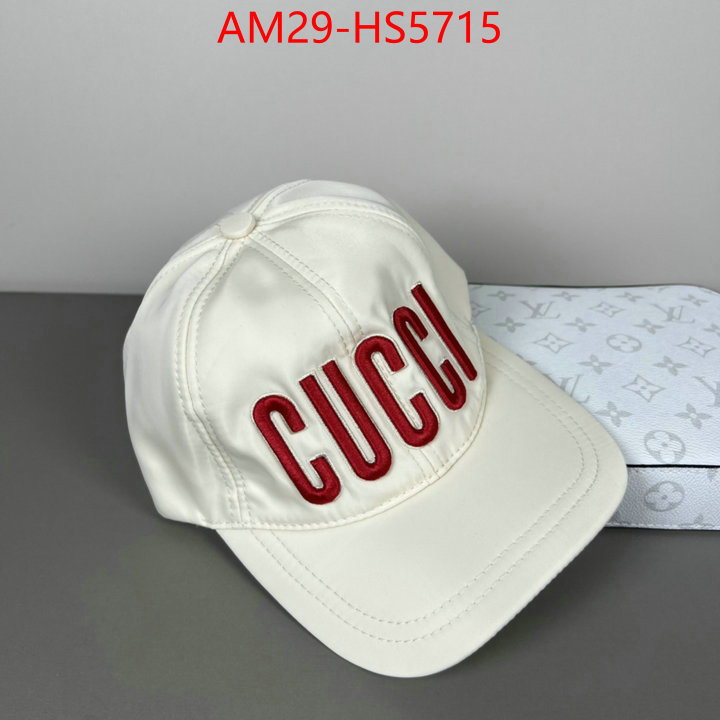 Cap(Hat)-Gucci designer fashion replica ID: HS5715 $: 29USD
