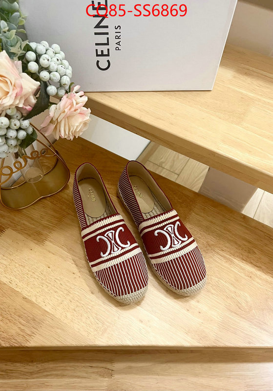 Women Shoes-CELINE where quality designer replica ID: SS6869 $: 85USD
