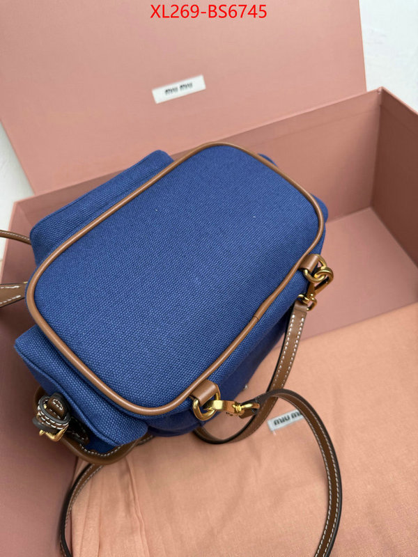 Miu Miu Bags(TOP)-Backpack- 2024 perfect replica designer ID: BS6745 $: 269USD,
