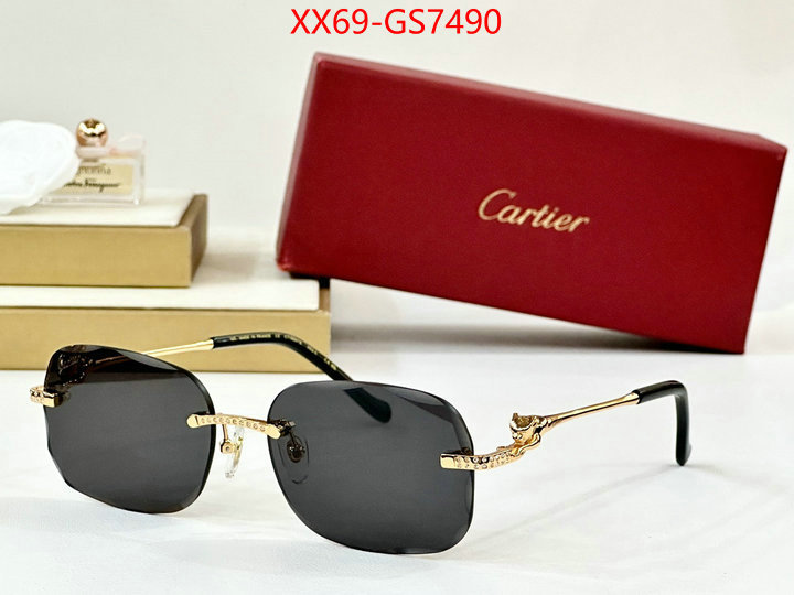 Glasses-Cartier top fake designer ID: GS7490 $: 69USD