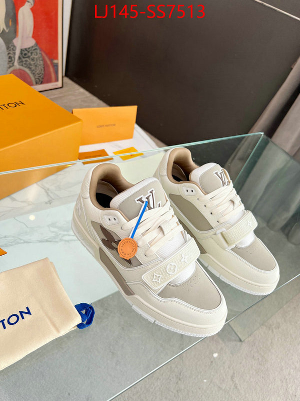 Men Shoes-LV luxury fashion replica designers ID: SS7513 $: 145USD