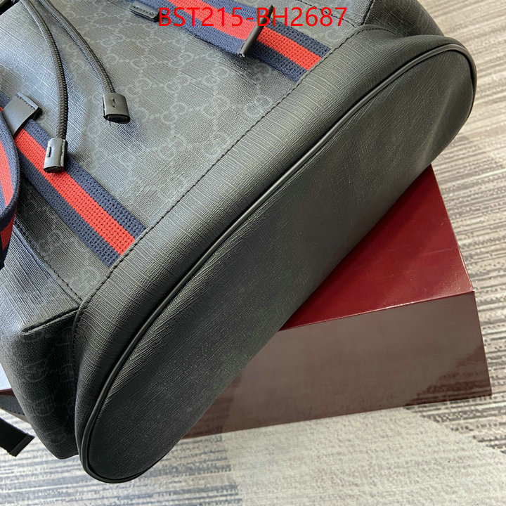 Gucci Bags(TOP)-Backpack- first copy ID: BH2687 $: 215USD,