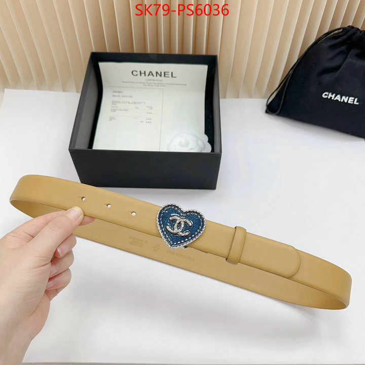 Belts-Chanel aaaaa+ replica designer ID: PS6036 $: 79USD