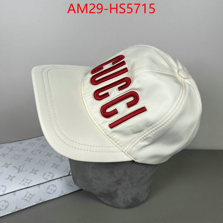 Cap(Hat)-Gucci designer fashion replica ID: HS5715 $: 29USD