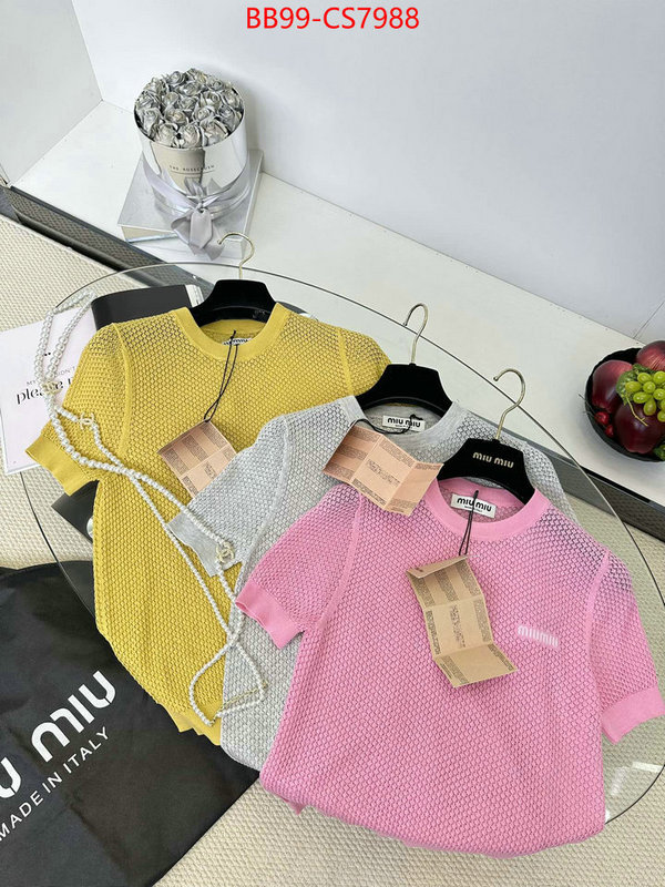 Clothing-MIU MIU copy ID: CS7988 $: 99USD