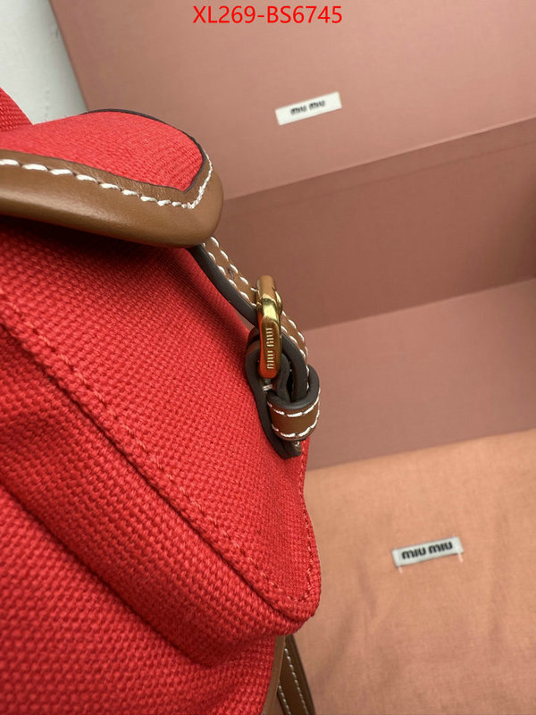 Miu Miu Bags(TOP)-Backpack- 2024 perfect replica designer ID: BS6745 $: 269USD,