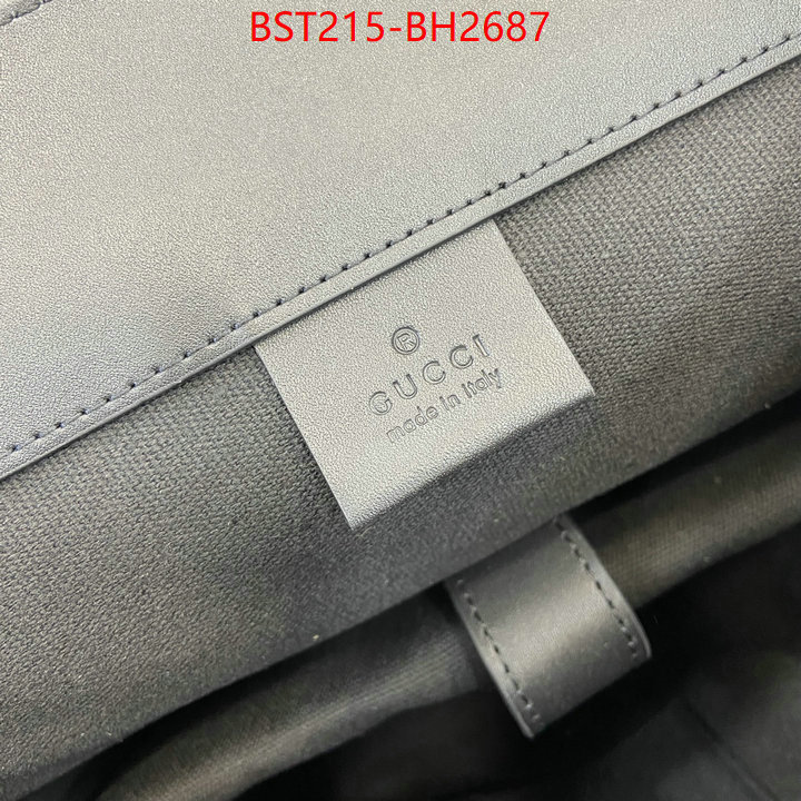 Gucci Bags(TOP)-Backpack- first copy ID: BH2687 $: 215USD,