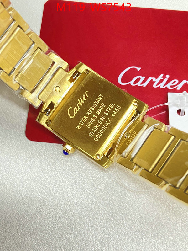 Watch(4A)-Cartier highest quality replica ID: WS7543 $: 119USD