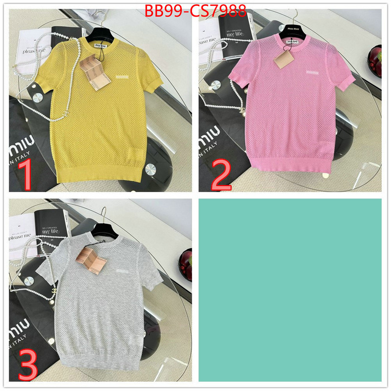 Clothing-MIU MIU copy ID: CS7988 $: 99USD