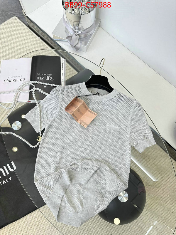 Clothing-MIU MIU copy ID: CS7988 $: 99USD