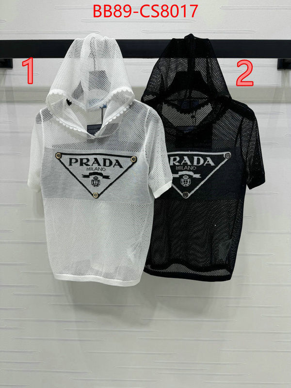 Clothing-Prada best replica new style ID: CS8017 $: 89USD
