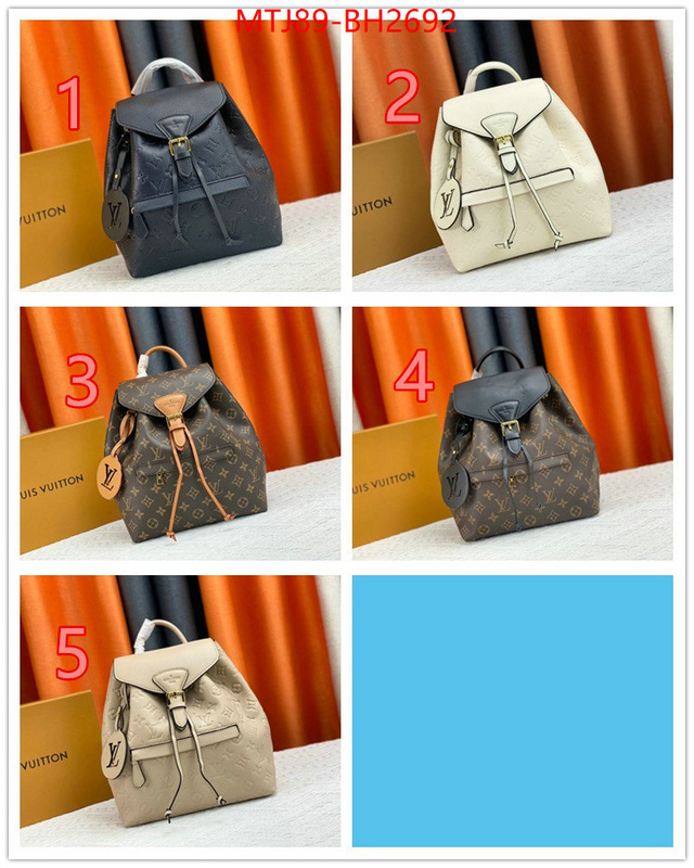 LV Bags(4A)-Backpack- the best affordable ID: BH2692 $: 89USD,