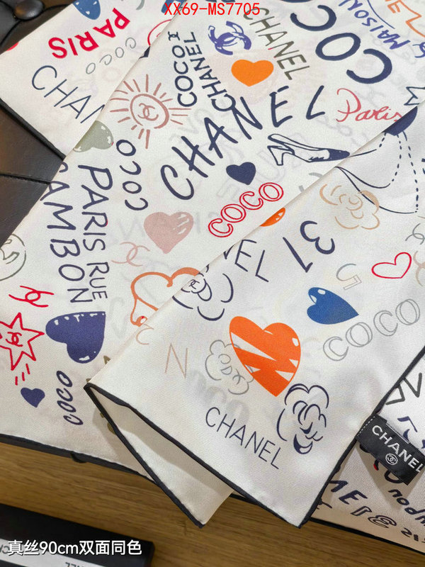 Scarf-Chanel styles & where to buy ID: MS7705 $: 69USD