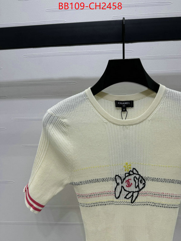 Clothing-Chanel wholesale 2024 replica ID: CH2458 $: 109USD
