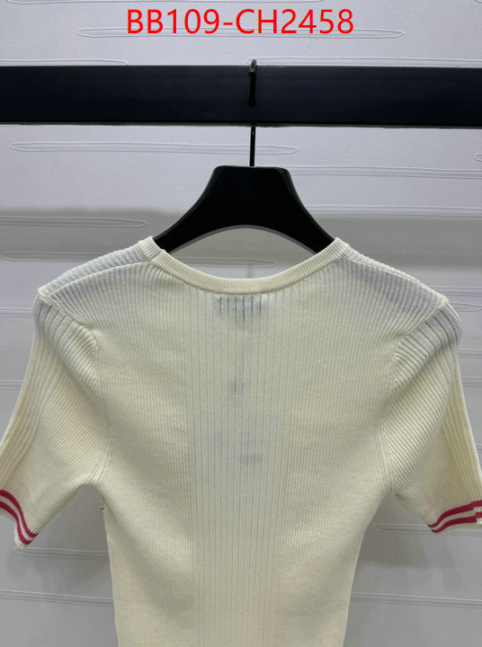 Clothing-Chanel wholesale 2024 replica ID: CH2458 $: 109USD