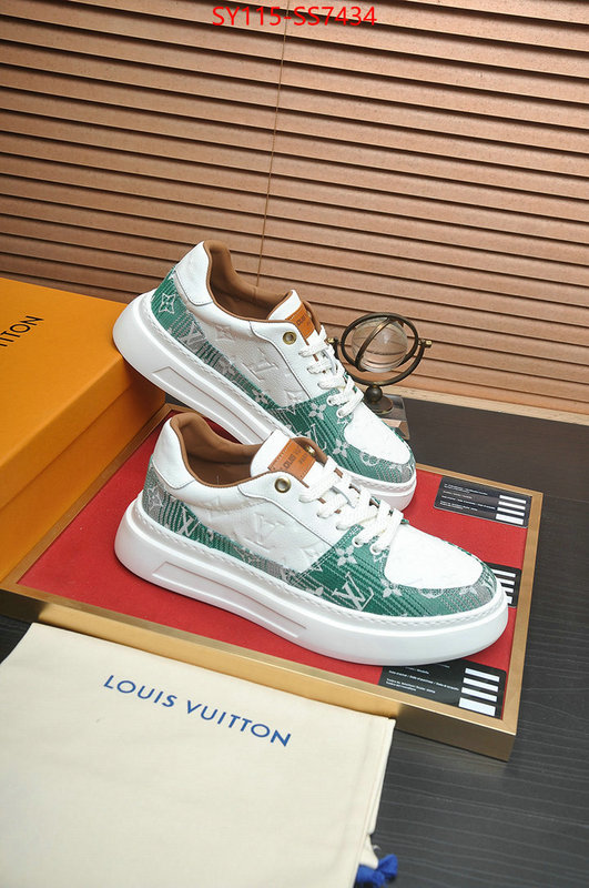 Men Shoes-LV 2024 aaaaa replica 1st copy ID: SS7434 $: 115USD