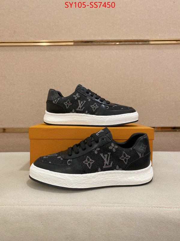 Men Shoes-LV aaaaa+ quality replica ID: SS7450 $: 105USD