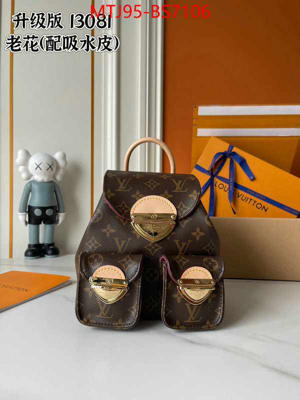 LV Bags(4A)-Backpack- customize the best replica ID: BS7106 $: 95USD,