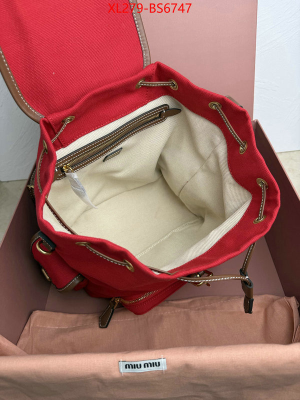 Miu Miu Bags(TOP)-Backpack- mirror copy luxury ID: BS6747 $: 279USD,