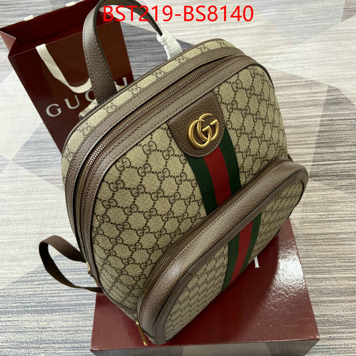 Gucci Bags(TOP)-Backpack- styles & where to buy ID: BS8140 $: 219USD,