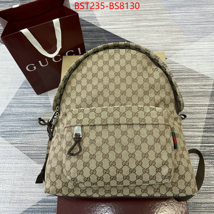 Gucci Bags(TOP)-Backpack- first copy ID: BS8130 $: 235USD,