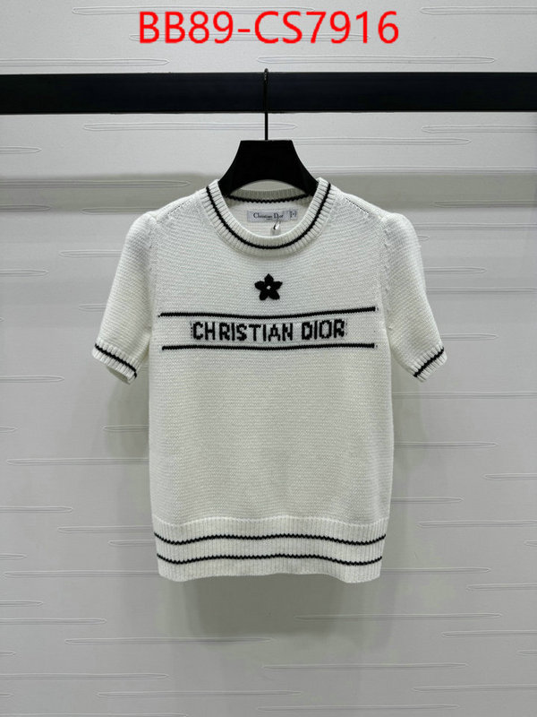Clothing-Dior top designer replica ID: CS7916 $: 89USD